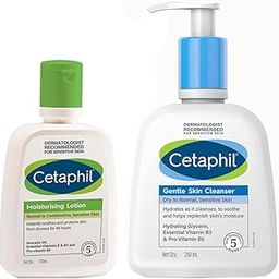 Cetaphil Moisturizing Lotion, 100 ml and Gentle Skin Cleanser for Dry skin, 250 ml-image-1