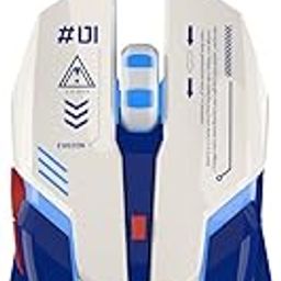 EWEADN G10 Wired Gaming Mouse, Computer Mouse with RGB Backlit, 3200 DPI Adjustable, Quiet Clicks, Ergonomic Wired Mouses with 6 Buttons and 4.2FT Cord, USB Mouse for PC/Win/Laptop, White-Blue-image-60