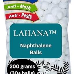 LAHANA™ White Naphthalene Balls Phenyl Goli Naphthalene Balls for Wardrobe, Bathroom, Bookselves, Drawers, Wash Basin,Cupboards, Bookshelves and Toilets. (Single Pack, 200grams)-image-30