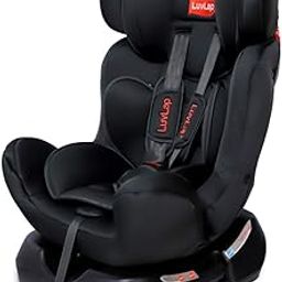 LuvLap Galaxy Convertible Car Seat for Baby & Kids New Born to 7 Years, Forward Facing & Rearward Facing, 3 Adjustable Recline Levels, European Safety Standard Certified, Side Impact Guard, Black-22