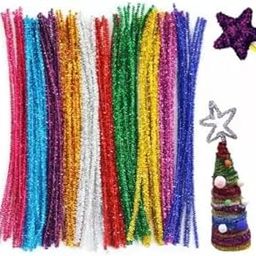 Hobby Crafts Pipe Cleaner 12”: Multi Color : 12pcs : for HobbyCrafts,DIY Accessory Twist Decoration Stems for Hobby Crafts, DIY Accessory, Cleaners Sparkled (Multicolor, 12-inch) -Set of 12-42