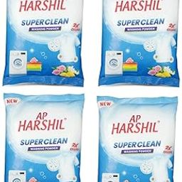 AP Harshil Super Clean Washing Powder – 2X Cleaning Power with Floral Freshness for Bright Soft and Spotless Laundry Results (Pack 4)-image-38