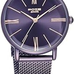 Sonata Poze Quartz Analog Purple Dial Stainless Steel Strap Watch for Women-SP80035QM01W-picture-2