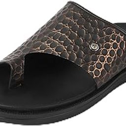 mochi Men's Comfortable Leather-Look Finish Slipper-picture-14