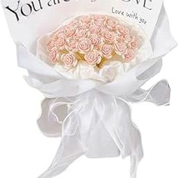 BNF®DIY Simulation Rose Flower Bouquet 19 Pieces Small Rose Durable Holiday Gift Pink|1 Set DIY Simulation Flower Bouquet (19 Pieces Small Flowers)|Crafts-image-76