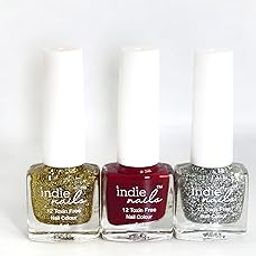 Indie Nails Nail Polish Set for Women A Big Fat Indian Wedding Vegan Long-Lasting, High-Shine Finish | Chip-Resistant & Quick-Drying Formula | Vegan & 12-Free Nail Paint | Nail Paint Combo Set of 3-image-24