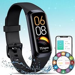 Fitness Activity Tracker for Men Women,Smart Watch with Blood Pressure Monitor Heart Rate Sleep Monitor IP67 Waterproof Pedometer Step Counter Calorie Tracker Health Watch for Android iOS Phones Black-image-30
