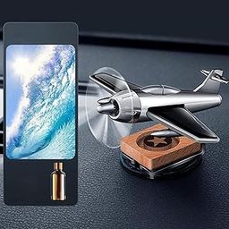 ATORSE Solar Air Freshener for Car Dashboard Ornament Perfume Silver Ocean-image-9