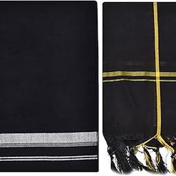 Men's Combed Cotton Dhoti With Towel/Length 2.0mtr Single Dhoti-image-1