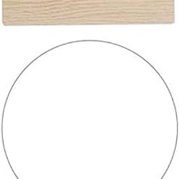 UJEAVETTE® 2xIrregular Acrylic Makeup Mirror Decorative Mirror Wooden Base for Bathroom C-picture-43