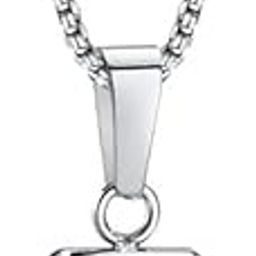 MINBLOW Men's Cuban Link Chain Necklace, Thick Curb Chain Design, Silver Tone, Fashion Statement Jewellery-image-89