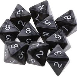 TRENDYNEST® 2x10pcs 10 Sided Dice D10 Polyhedral Dice for Party Table Game Black | Toys & Hobbies | Games | Role Playing Games | Accessories-image-96
