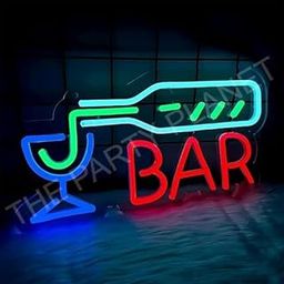 THE PARTY PLANET Neon Signs for Wall Decor, LED Bar Lights for Man Cave, Cocktail Neon Lights with Switch, Beer Signs for Home, Store, Club, Bistro, Party, Gifts-image-5