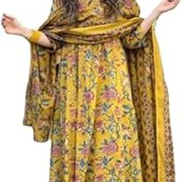Rayon Anarkali Kurti Palazzo Set With Dupatta For Women's-picture-41