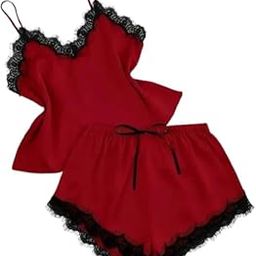 Women Satin Solid Top & Short Set-image-4