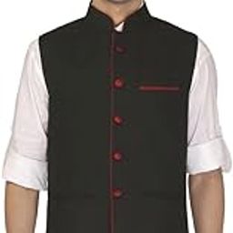 Man's Black Nehru Jackets-picture-39
