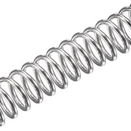 uxcell Compression Spring,304 Stainless Steel,8mm OD,1mm Wire Size, 26mm Compressed Length,40mm Free Length,31.4N Load Capacity for Home Projects, Silver Tone, 5pcs-18
