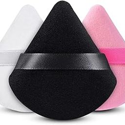 Makeup Triangle Powder Puff - 3pc Pack - Soft and Gentle Blender Sponge Set for Foundation, Compact Powder, Loose Powder, Blusher, and Mineral Powder - Perfect for Smooth, Even Application - Easy to Clean and Reuse - Ideal for Makeup-image-22