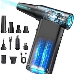 AD57 Electric Air Duster, 130000RPM Powerful Compressed Air Duster with Aluminum Design, Rechargeable Brushless Air Blower for Computer, Keyboard, Car Cleaning, Replaces Compressed Air Cans-picture-5