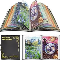 MOZOOSON Puzzle Storage Binder for 1000pcs Puzzle, Jigsaw Accessories with 25 Pockets, Large Capacity Puzzle Organizer, Dustproof and Protective Puzzle Accessory, for Puzzle Enthusiasts-19