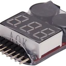 Generic QP38 1-8S Li-Po Battery Voltage Tester With Low Volt Alarm Buzzer And LED-19