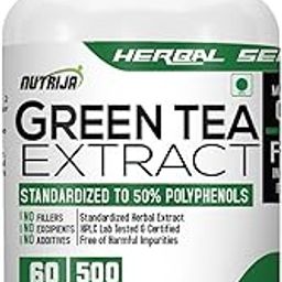 NutriJa Green Tea Extract 500MG- | Promotes weight loss - 60 Capsules-28