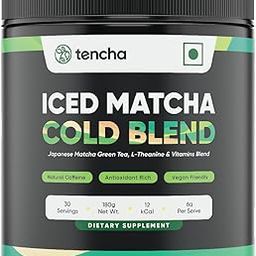 Tencha Iced Matcha Energy Drink | Energy Drink Powder for Focus, No Preservatives | Stay Active 6 Hours Straight | Japanese Matcha Green Tea | Natural Caffeine (Jar - 180gm)-32