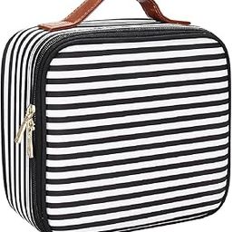 Seagull flight of fashion Cosmetic Bag, 23 Cms Makeup Organizer Bag for Home & Travel With Dividers - Zebra Design PU (Multicolor)-image-63