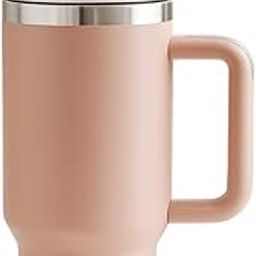 TAHA 1.2 Litre Tumbler with Handle and Straw -Stainless Steel Vacuum Insulated Travel Mug for Iced Tea, Coffee, Smoothie & Beverages - Leakproof Reusable Quencher Water Bottle with Lid-image-17
