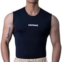 Men Compression Sleeveless Round Neck T-Shirt for Gym and Sports Wear-picture-10