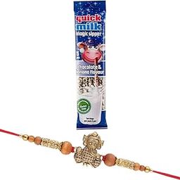Quick Milk Magic Sipper Straw with Bal Ganesh Rakhi | Rakhi Gift For Brother | Magic Sipper Straw | 04-image-63