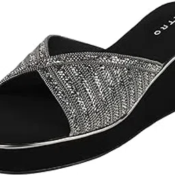 metro Women's Open Casual - Wear with Block Black Heel UK/6 EU/39(35-2332)-picture-48