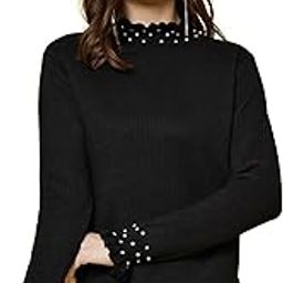 Mafadeny Women Winter Wear Black Mock Neck Regular Length Stylished & Cosy Top-image-78