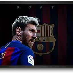 LAMRON Messi FC Barcelona Wall Decoration Art Framed Poster, 12 Inch x 18 Inch, Glass with 0.5 Inch Black Wooden Frame-image-10