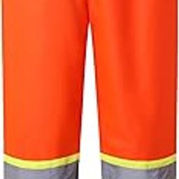 Hi-Vis Rain Pants for Men Women Waterproof Reflective Rain Trousers HV for Farming Fishing Works Inner Mesh Lining-image-18