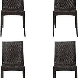 Cello Kraft Garden Chair, Set of 4 (Pearl Brown) | Strong and Durable | Easy to Clean | Chair for Living Room, Bed Room, Kitchen, Office Room, Outdoor | 3 Years Warranty-image-16