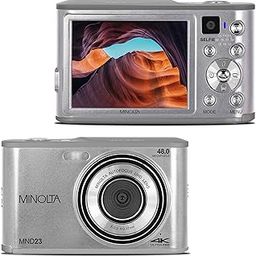 Minolta 48 Mega Pixels Point & Shoot Digital Camera with Rear Selfie Lens, Autofocus & 4K Ultra HD Video, Silver-picture-23