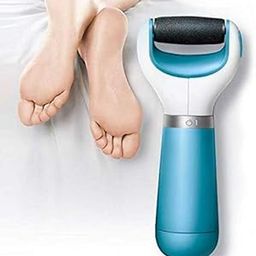 Mavthu Multicolour Electric Foot Scrubber for Dead Skin Removal, Callus Remover, and Cracked Heels - Battery Operated Pedicure Tool with Soft Touch Handle and Refillable Coarse Roller Head for Smooth and Soft Feet - Includes Pedi Mask and Daily Moisturizer-image-90