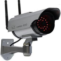 Full Red LED Lights Dummy Cameras Solar Panel Scary CCTV Dog Deters Intruder Away Home Garden Warehouse Monitor Imitation Security Bullying Purpose-picture-26