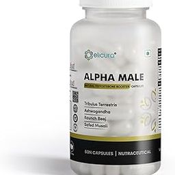 Elicura Alpha Male Capsules | For High Mental and Physical Energy | Finest Blend of Natural Ingredients | Help Boost Your Drive & Vitality | Energy Supplement for Men Natural Testosterone Booster Supplement | Tribulus Terrestris, Ashwagandha, Kaunch Beej & Safed Musali for Enhanced Performance - 60 Veg Capsules (2)-83