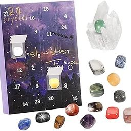 VISTORA Halloween Advent Calendar Haunted House Tabletop Birthday Gifts Party Favors Purple Stone-image-1