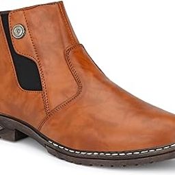 Zipper Ankle Black Boots For Men's | leather Hiking Desert Boot Shoes For Men's-picture-7
