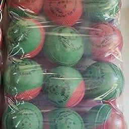 Cricket Rubber Balls, Green and Red, Pack of 12, Rubber Practice Balls-picture-12