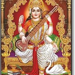 SAF paintings Saraswati Maa UV Textured Home Decorative Gift Item Framed Painting 14 inch x 11 inch SANFR05-image-87