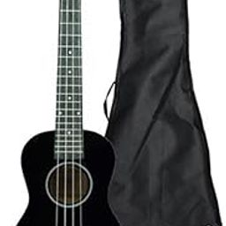 Vault UK-003 Concert Colourful Ukulele 23 inch With Gig Bag - Black-28