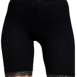 Women's Cycling Shorts Tights Shorties 4 Way Stretch Cotton Spandex High Waist Innerwear Lace Shorts-image-13