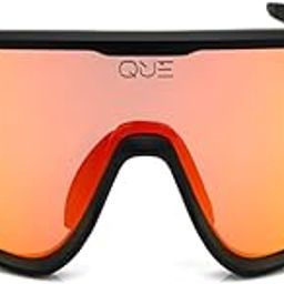 QUE Outdoor by Shikhar Dhawan | (Size: One Size) | Sports Sunglasses with Semi-Polarized Lens and UV400 Protection | Unique Inner Optical & Nose Guard, Half Frame | Unisex (Revo Red)-image-14
