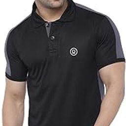 Men's Quick Dry Regular Fit Polo Neck Active Gym Wear Sports T-Shirt-image-84
