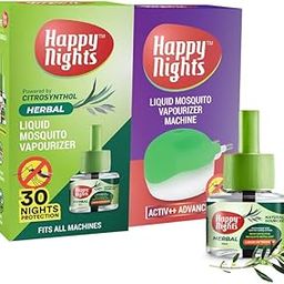 Happy Nights Strawberry Mosquito Repellent Herbal Eucalyptus Oil Based Liquid Vaporizer With Machine | Long-lasting Mosquito Refill Liquid | Safe for Kids | Prevent from Mosquito | The Best & Natural Mosquito Repellent for Babies| Indoor Mosquito Liquid Refill Pack Combo(1 Refill (45ml) + Machine) - FORMULATION 4X-image-52