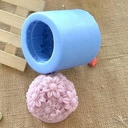 AGG 3D Shapes Sunflower Rose Lily Floral Flower Basket soap Candle Clay Resin Silicone Mold Mould melt and Pour Making Bouquet Gift-image-34